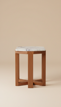 Glass Inlay Console Table